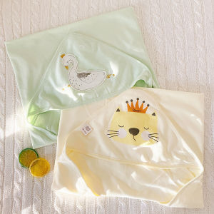 Pure Cotton Baby Wrap Blanket for Newborns And Infants Dibini Bean Brand Baby Supplies Cotton Fabric Safe for Newborns And Toddlers