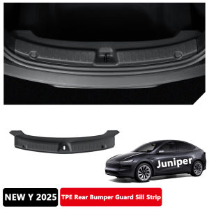 For Tesla Model Y Juniper Launch 2025 Trunk Threshold Strip TPE Rear Cargo Anti Scratch Protector Cover Car Interior Accessories