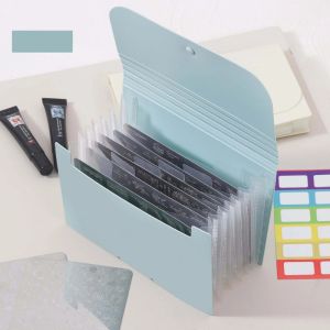 Nail Stamper Plates Storage Book Foldable Dust-proof Scratch-resistant Nail Sticker Steel Plate Empty Storage Album Bag Tools