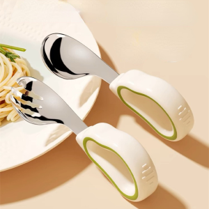 Toddler Training Spork: A Durable & Ergonomic Stainless Steel Solution
