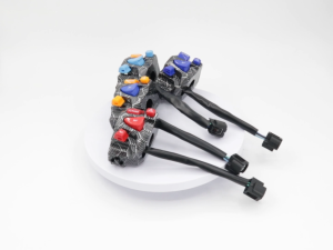 New Version Domino Handle Switch For Honda Click with Passing Light Hazard Light Plug and Play Carbon Design(Hazard light/passing light/High&Low)