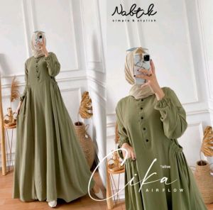 gamis Muslimah fashion//Gamis kain katun Rayon Uniqlo