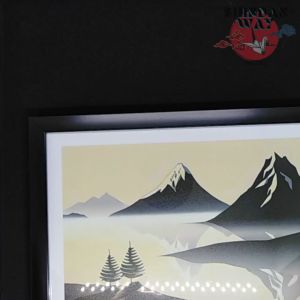 SHIN GRAFIX Wall Framed Decor Japanese Landscape Painting Framed Digital Prints Wall Decor With Frame And Glass Cover 9 x 12 Inches Wall Frames Ready to Hang For Living Roomn Sala Bedroom Office Hotel Room Wall Decoration Display