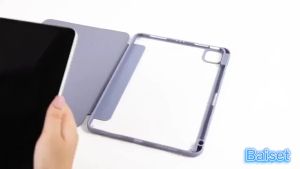 【Hot deal】 For Pad 5 Mi Pad 5Pro 5G 11inch 2023 Ultra thin Case Transparent Shockproof Back Cover With Pen Holder