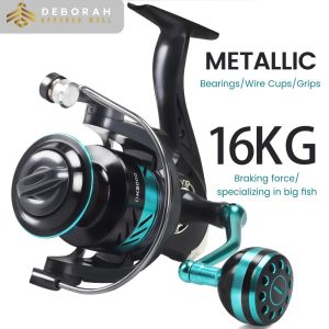 Máy Câu Quay | Máy Câu Cuộn Kim Loại Đánh Cá Bánh Răng Bền 5.2:1 1000 ~ 5000 Series Lực Kéo Tối Đa 16KG Cho Bánh Răng Không Gỉ Câu Cá Trên Biển Câu Cá Chép