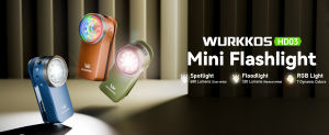 Wurkkos HD03 Clip Light 680LM USB C Rechargeable Pocket Flashlight with Spotlight/Flooglight(95 CRI)/RGB Lights/Buck Driver/Waterproof