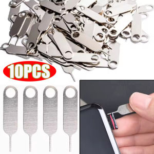 10PCS SIM Card Tray Ejector Eject Pins Key Removal Tool for iPhone Samsung Huawei Xiaomi Phones Tablet Universal Metal Removal Needle