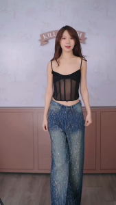 Áo hai dây xuyên thấu dáng corset gợi cảm JASMINE - 𝐊𝐈𝐋𝐋 𝐒𝐘𝐒𝐓𝐄𝐌