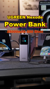 【TISI 】UGREEN 130W 20000mAh Large Capacity พาวเวอร์แบงค์ ค์ชาร์จเร็วPowerbank พกพา Type C พาวเวอรแบงคแท้ หน้าจอ LED 72Wh Model:PB721