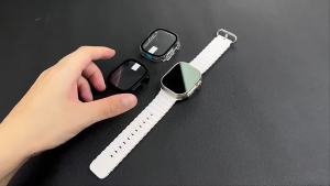 Glass+case For Apple Watch Ultra 2 case 49mm smartwatch PC Bumper+Screen Protector Tempered Cover iwatch series band Accessories