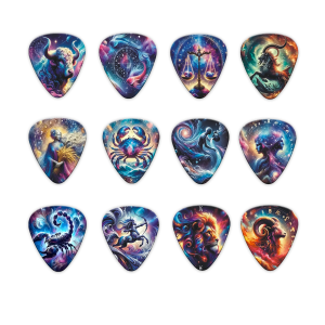 New 0.46/0.71/1.0Mm 12pcs/set Guitar Paddles Cartoon Couples Acoustic Guitar Picks Musical Instrument Accessories Pick Guitar
