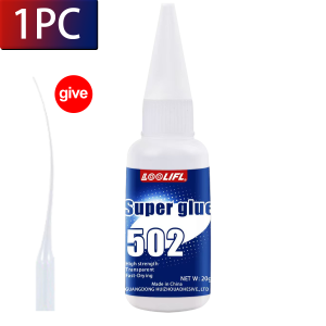 LOOLIFL | 1-10Pcs Loolifl 502 Super Glue Cyanoacrylate Quick Dry Instant Strong Bond Adhesive for Home Office Industrial Repair Materials