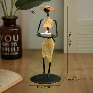 JUXIANYOU | Retro Iron Craft Small Decorative Candelabra For Home