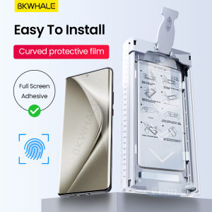 BKWHALE ฟิล์มป้องกันหน้าจอโค้ง สำหรับ Huawei Pura70 Pro P60 P50 P40 Pura80 Mate 30 40 50 60 70 Pro + Nova 8 9 10 11 12 13 14 Ultra Honor 300 200 Magic 7 6 Pro HD ฟิล์มนุ่มใส