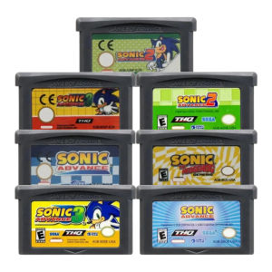 Bandai | 7 Styles Sonic EUR/USA Version GBA Game Cartridge USA/EUR Version Sonic Advance 1 2 3 for Advance GBA SP NDS Classic Game