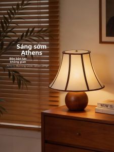 Đèn Tạo Không Khí Phòng Khách và Phòng Ngủ Gỗ Phong Cách Retro Pháp