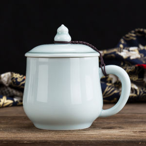 Cốc Cà Phê Gốm Sứ Chống Bỏng Tự Nhiên Cho Nam Và Nữ Dùng Tại Văn Phòng Cốc Trà Bằng Gốm Có Nắp Dùng Tại Nhà