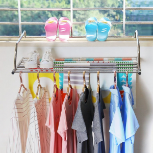 Foldable Anti-theft Balcony Drying Rack