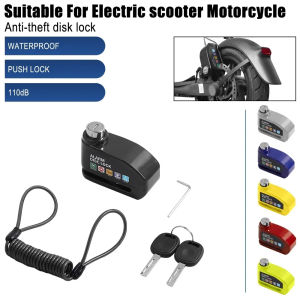 Disc Brake Alarm Lock Difunctional for Xiaomi/for Ninebot Electric Scooter Security Waterproof Anti-theft Wheel Disc Brake Lock