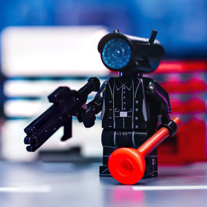 Đồ Chơi Lắp Ráp Giáo Dục TV Nhân Vật Giám Sát Nhân Vật Vệ Sinh Người Phụ Nữ Đồ Chơi Lắp Ráp Khối Xây Dựng Quà Tặng Cho Mọi Lứa Tuổi