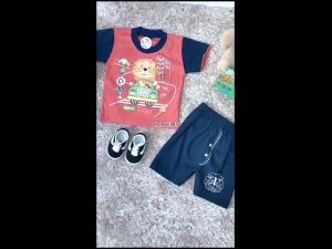 Setelan Anak Bayi Laki-Laki Motif Beep Lion Estimasi Usia 3-12 Bulan