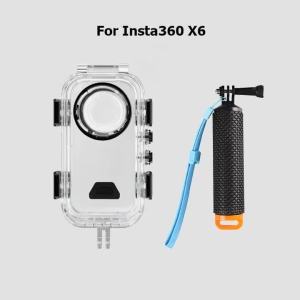 Invisible Dive Housing Case for Insta360 X6 Action Camera Accessories Waterproof 60M Underwater Dive Shell Floating Hand Grip