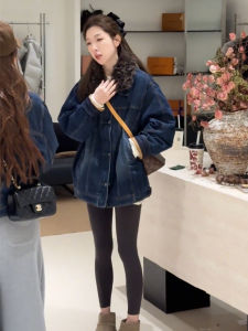 SHIMO | Warm Vintage Style Petite Jeans Jacket