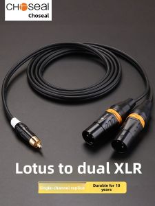 Choseal | RCA to Dual XLR Audio Cable 1 to 2