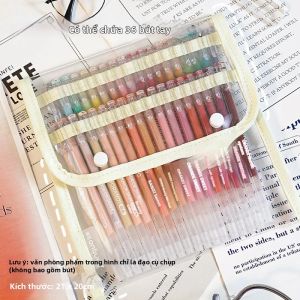Borrence | Túi Đựng Bút Nhiều Lớp Languo Túi Đựng Bút Gel Di Động Dành Cho Kế Toán Và Dụng Cụ Sắp Xếp Văn Phòng Phẩm Có Thể Chứa 36/108 Cây Bút