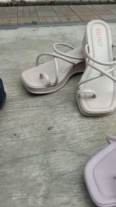 (WAJIB NAIK SATU SIZE POLA KECIL) SANDAL WEDGES ADEL SENDAL KARET JELLY WANITA