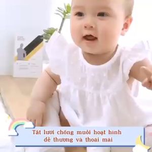 [Hoàn Tiền 6%] Tất lưới boot cao cổ họa tiết con gà xinh xắn cho bé mesocshop