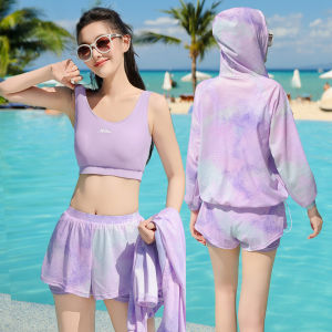 XTEP | Bộ Đồ Bơi Tách Biệt Tay Dài Mũ Trùm Đầu Mới Bảo Thủ