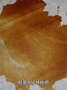 ไม้ถูพื้นแบนแบบหมุนได้ 360 องศา พร้อมม็อบดันฝุ่นและดูดซับน้ำได้ดี ขนาดใหญ่พิเศษ 45CM สำหรับพื้นไม้และหินอ่อน