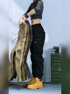 Quần Jogger nữ túi hộp cạp cúc vải kaki lên form hách dáng k12345 Sport