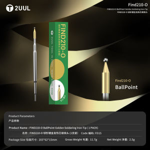 2UUL Find210-O BallPoint Gold Plated Ball Point Soldering Iron Tip 1PCS Fast Heating for Phone PCB Motherboard Repair Tool