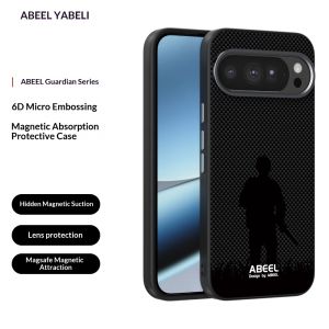 Business Carbon Fiber Retro Pattern Design Magnetic Case For Google Pixel 9 10 Pro XL Smooth-Touch Slim Anti-Drop Protect Cover