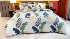 7IN1 SET COMFORTER BEDSHEET QUEEN & KING SIZE 1200TC COTTON