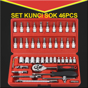 Kunci Sok Shock 46 PCS - Multipurpose Combination Socket Wrench Lengkap