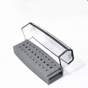 Dental Disinfection Box18/30 Holes Plastic Organizer Bur Holder Stand Dentistry Drills Sterilization Storage Case Dentist Tools