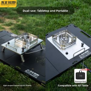 BUZHIHUANGYE | Windproof Portable Camping Gas Stove IGT Tabletop or Built-in Compatible