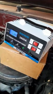 Car Battery Charger Pengisi Daya Aki Mobil 3800A 12 / 24V Tugas Berat Pengisian Cepat Pengisian Cepat Sepenuhnya Otomatis Identifikasi otomatis baterai carger