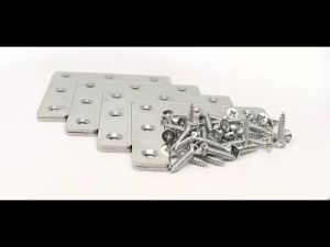 10pcs Stainless Steel Corner Brackets Angle Braces T-Shape L-Shape Flat Mending Plate Joining Connector Fixing Bracket Support