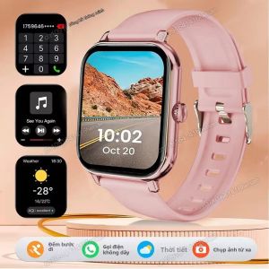 Đồng Hồ Thông Minh Bluetooth Màn Hình HD 2.01 Inch Dành Cho Android iOS Với Chức Năng Gọi Điện Thông Báo Tin Nhắn Điều Khiển Nhạc Chế Độ Thể Thao Dành Cho Nam Nữ