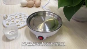 Egg Cooker Automatic Power Off Home 7 Eggs Multi-Functional Steamed Egg Custard Boiled Egg Machine Breakfast Artifact