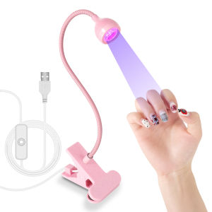 limegirl | Nail LED UV Lamp for Drying Gel Nails Polish Clip-On Flexible Desk Mini Portable USB Nail Lamp UV Light Dryer for Manicure Salon