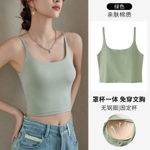 Áo Ba Lỗ Không Tay Màu Đen Cho Nữ Áo Lót Ngực Áo Khoác Ngoài Ôm Vừa Vặn Áo Khoác Mùa Hè Áo Ba Lỗ Một Mảnh Áo Ba Lỗ Một Mảnh