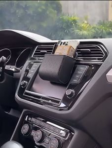 Multipurpose Car Aircond Holder Storage Box Car Phone Holder Air Vent Pocket