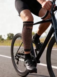 1pc Copper Calf Compression Sleeves for Men & Women Footless Compression Socks Support for Varicose Veins Sports Fitness