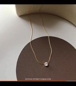 Kalung Titanium Wanita Anti Karat Selamanya / Kalung Titanium Plus Liontin Permata Diamond Single Aksesoris Perhiasan Wanita Korea Terbaru 2023 / Kaung Titanium Korean Style