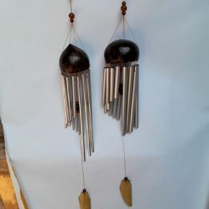 Lonceng Aluminium Kepala Batok Krincingan Gantungan Windchimes